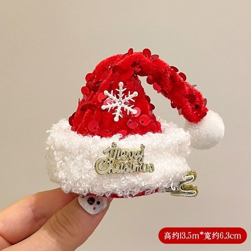 Wholesale Christmas Plush Bow Headband OLY-HD-XHX001